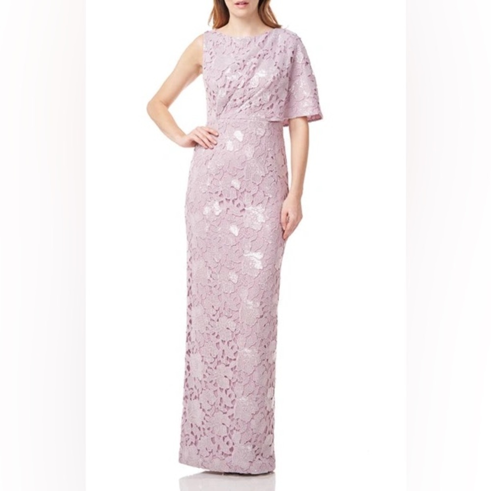 NEW JS Collection Arabella Sequin Guipure Lace Gown Size 2